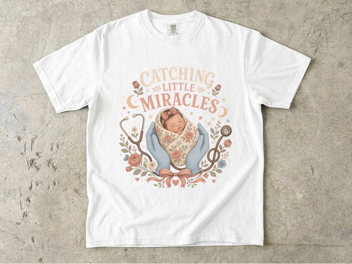 T-Shirt — Catching Little Miracles Newborn Baby Graphic Tee