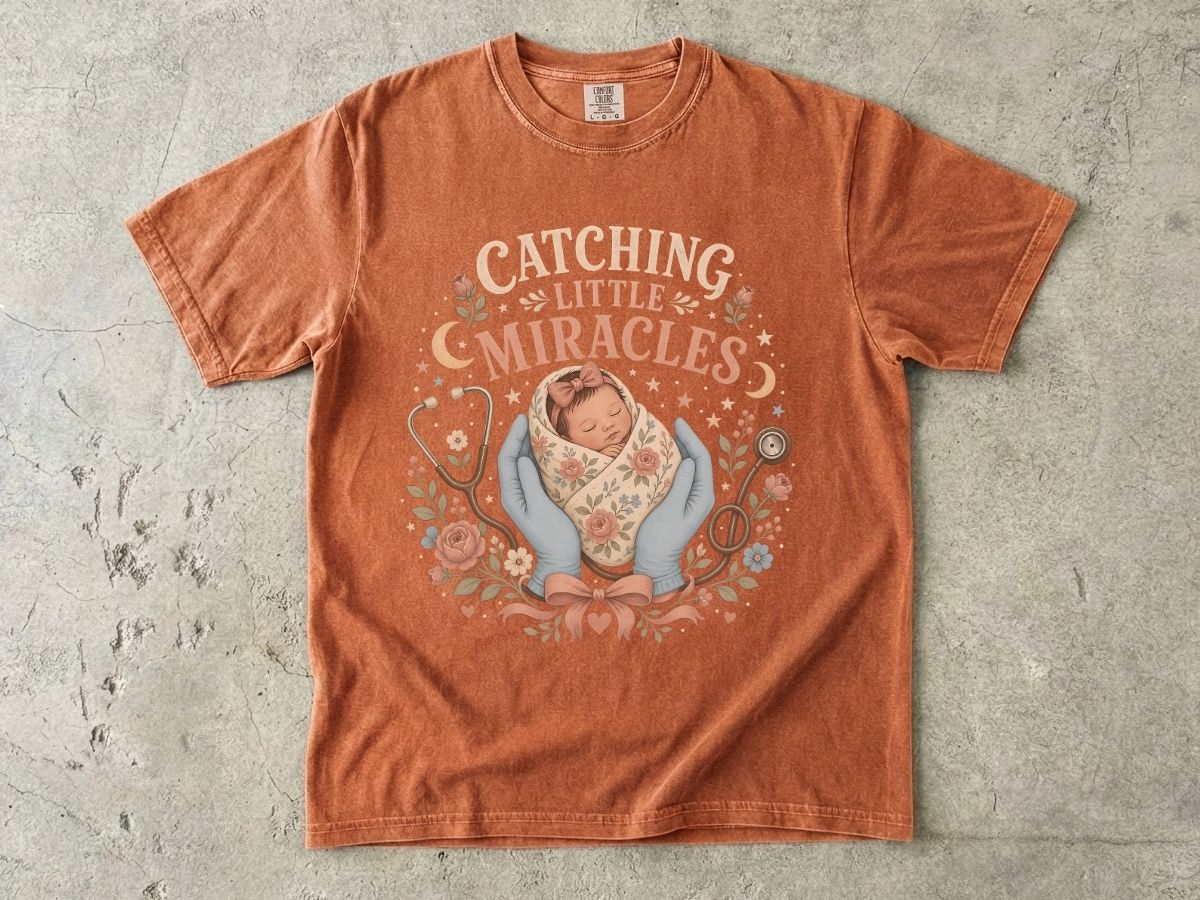T-Shirt — Catching Little Miracles Newborn Baby Graphic Tee