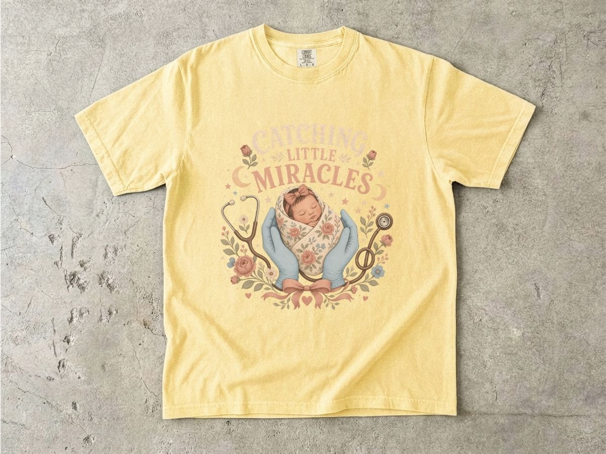 T-Shirt — Catching Little Miracles Newborn Baby Graphic Tee