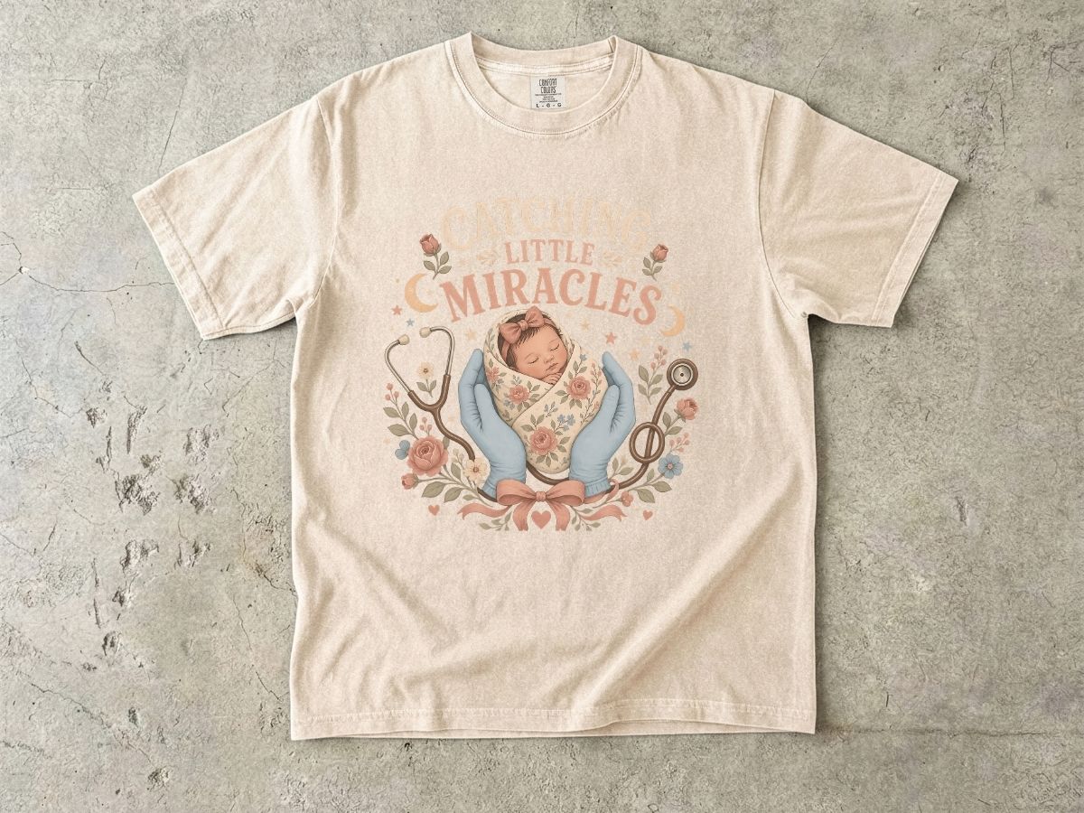 T-Shirt — Catching Little Miracles Newborn Baby Graphic Tee