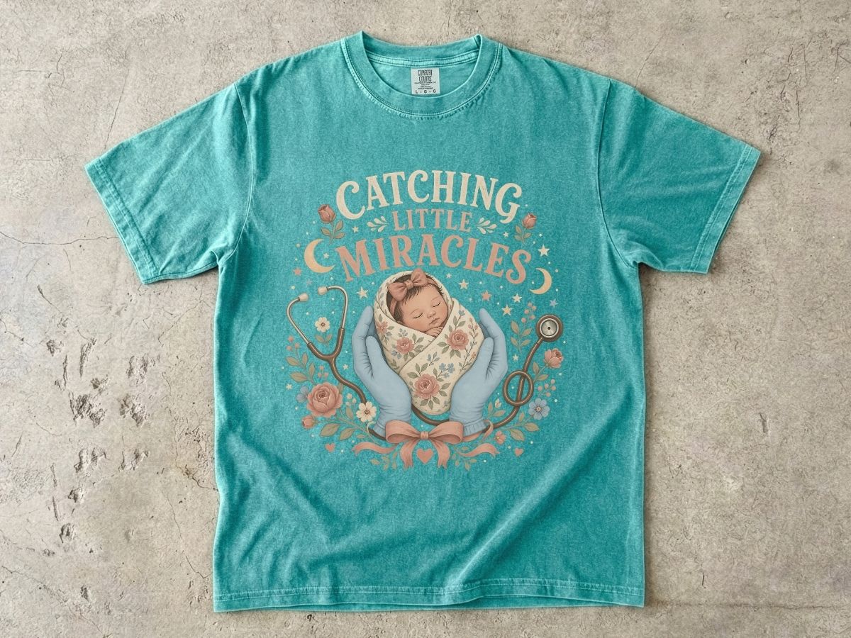 T-Shirt — Catching Little Miracles Newborn Baby Graphic Tee