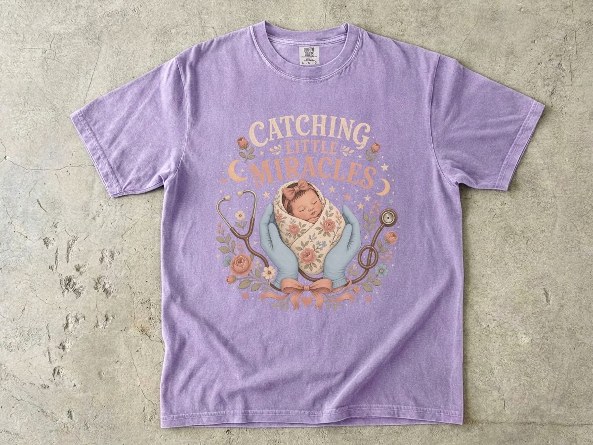T-Shirt — Catching Little Miracles Newborn Baby Graphic Tee