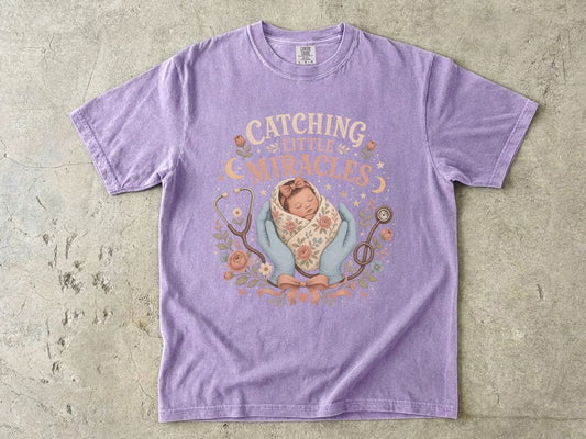 T-Shirt — Catching Little Miracles Newborn Baby Graphic Tee