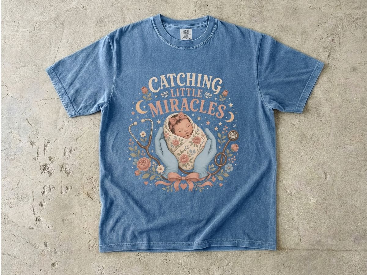 T-Shirt — Catching Little Miracles Newborn Baby Graphic Tee