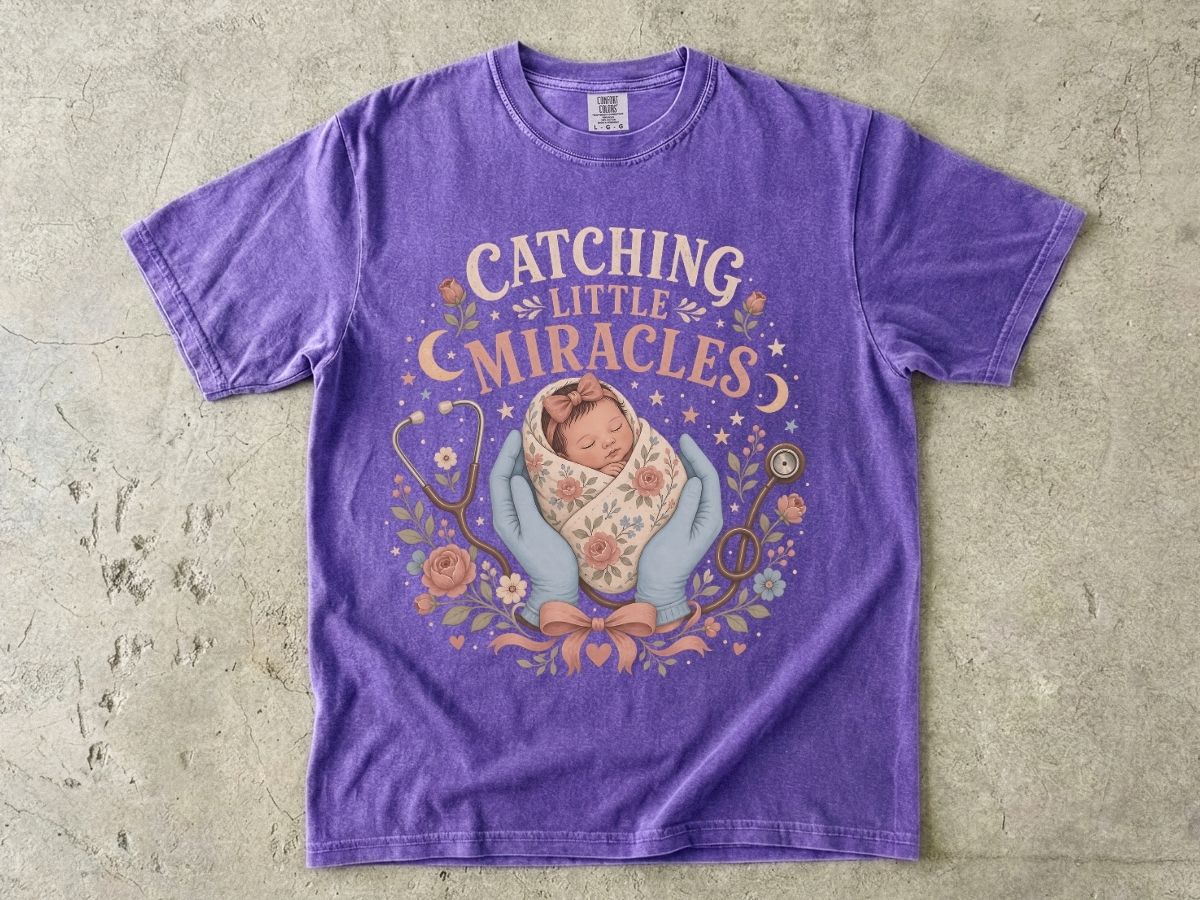 T-Shirt — Catching Little Miracles Newborn Baby Graphic Tee