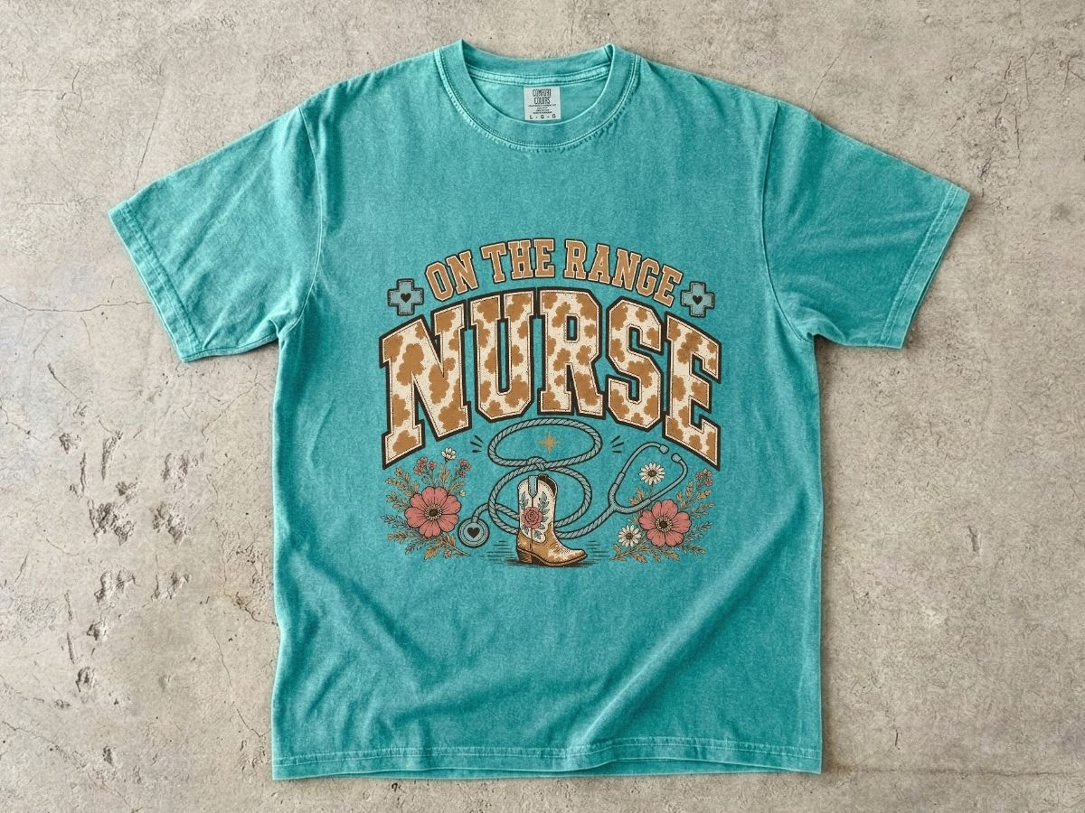 Cowgirl Nurse T‑Shirt — 'On the Ranch' Western Nursing Tee