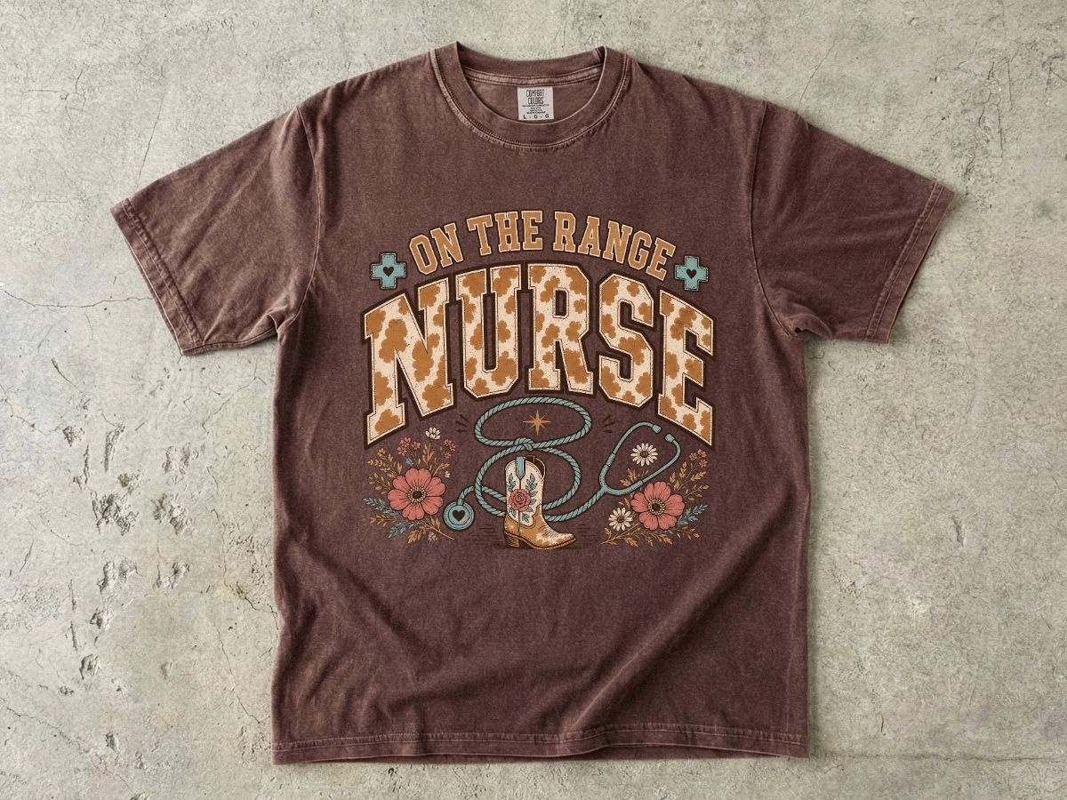 Cowgirl Nurse T‑Shirt — 'On the Ranch' Western Nursing Tee