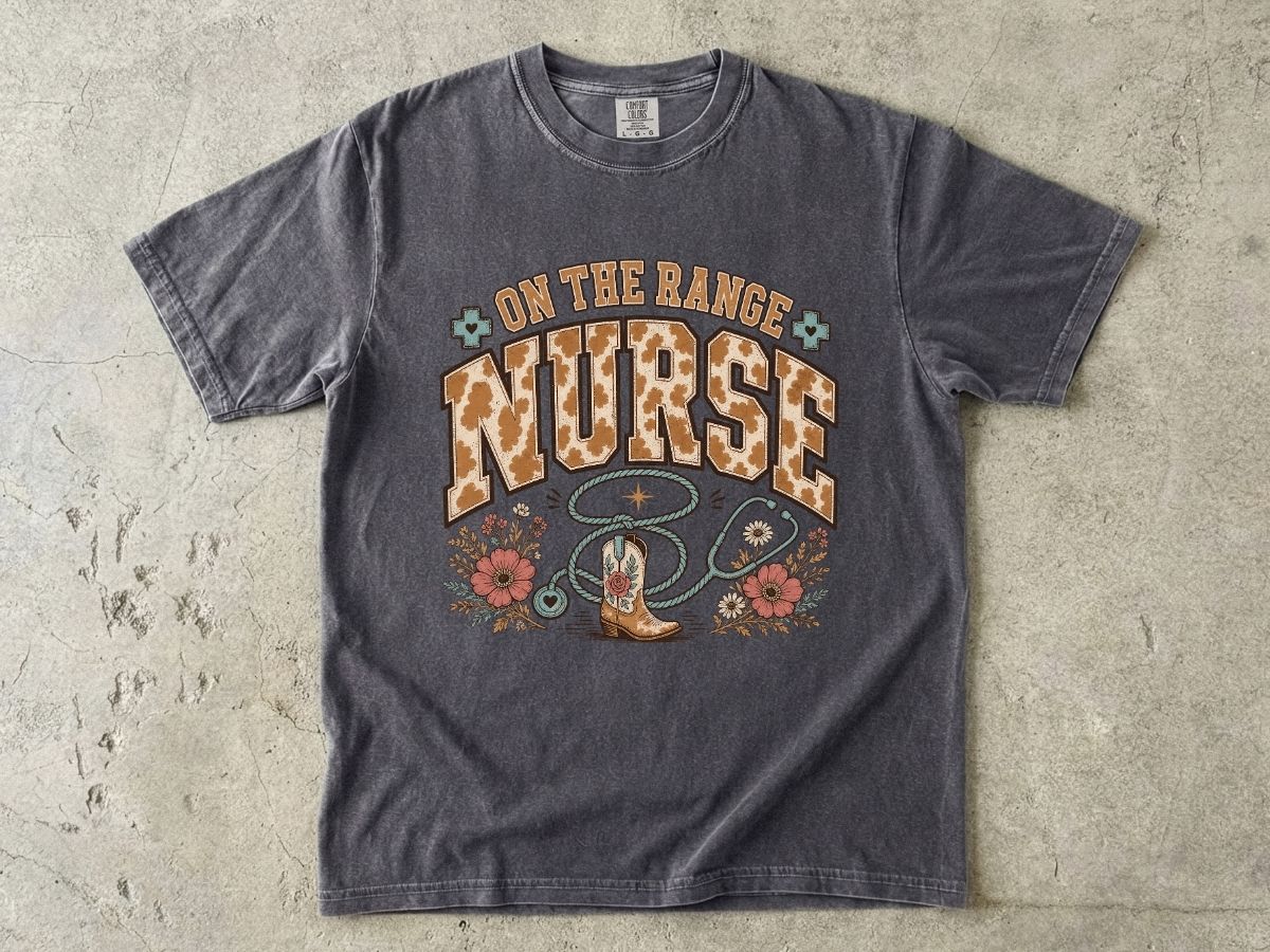 Cowgirl Nurse T‑Shirt — 'On the Ranch' Western Nursing Tee