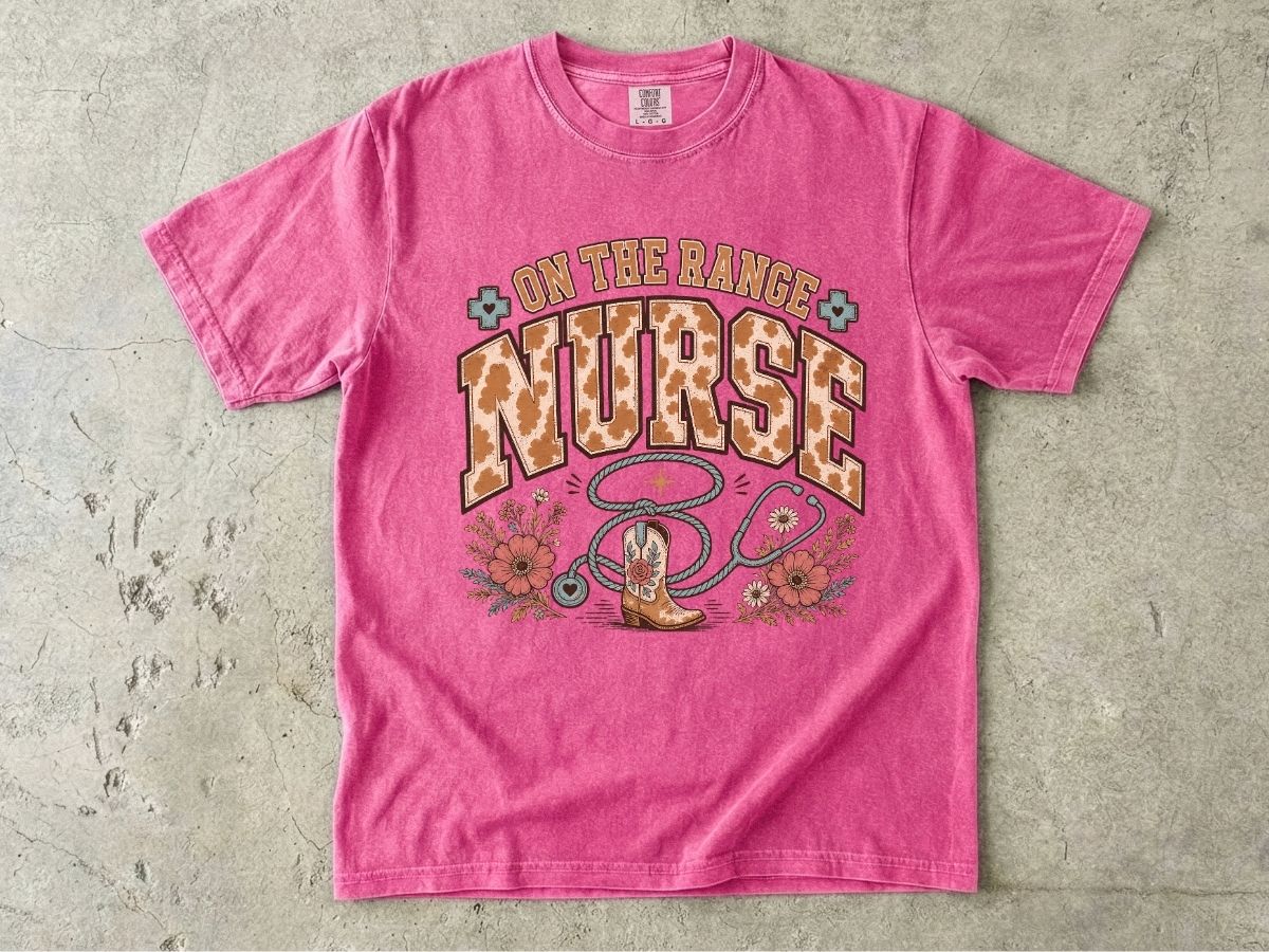 Cowgirl Nurse T‑Shirt — 'On the Ranch' Western Nursing Tee