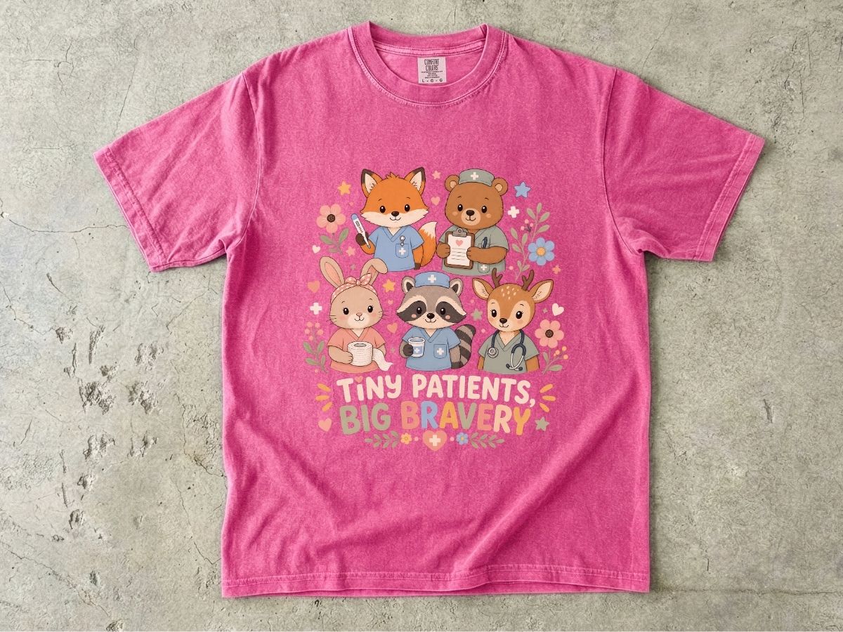 Kids 'Tiny Patients, Big Bravery' Animal Nurse T-Shirt