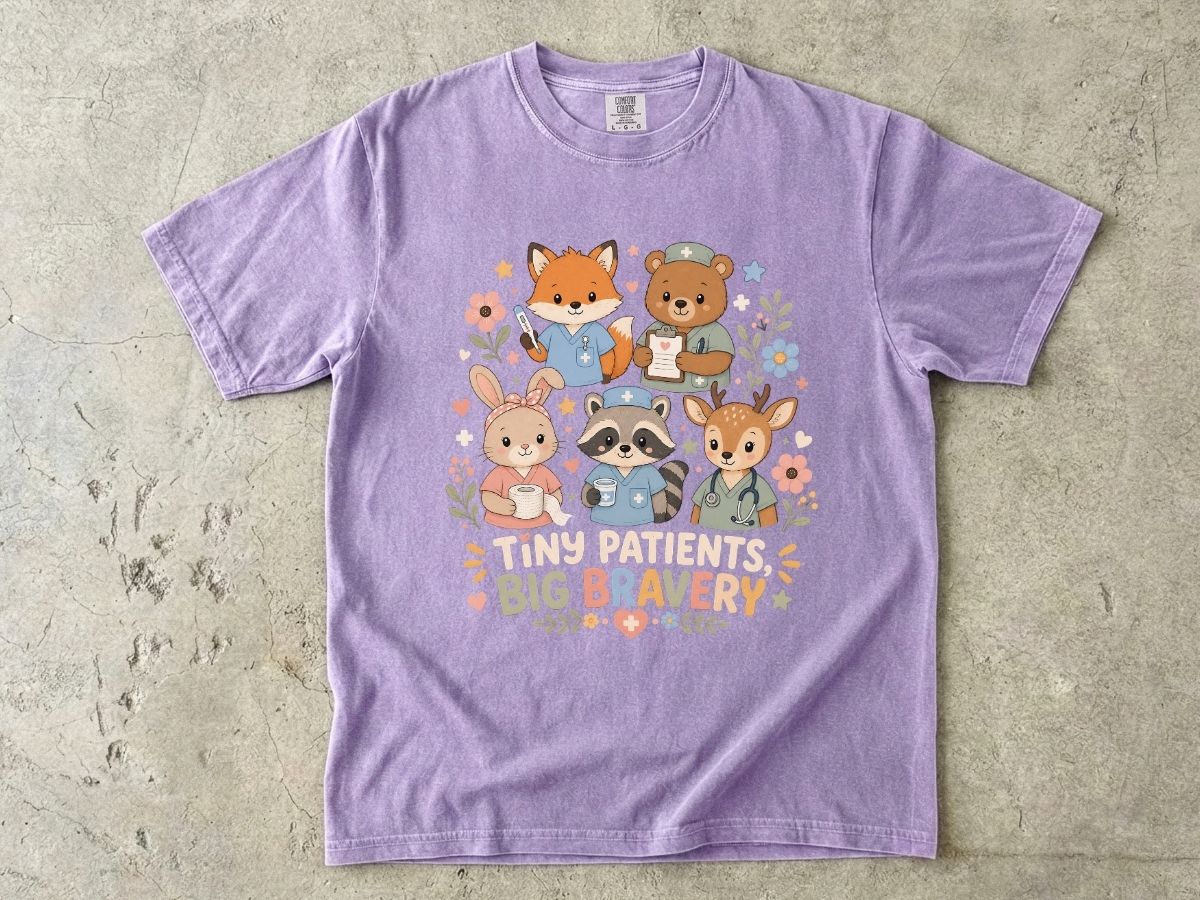Kids 'Tiny Patients, Big Bravery' Animal Nurse T-Shirt