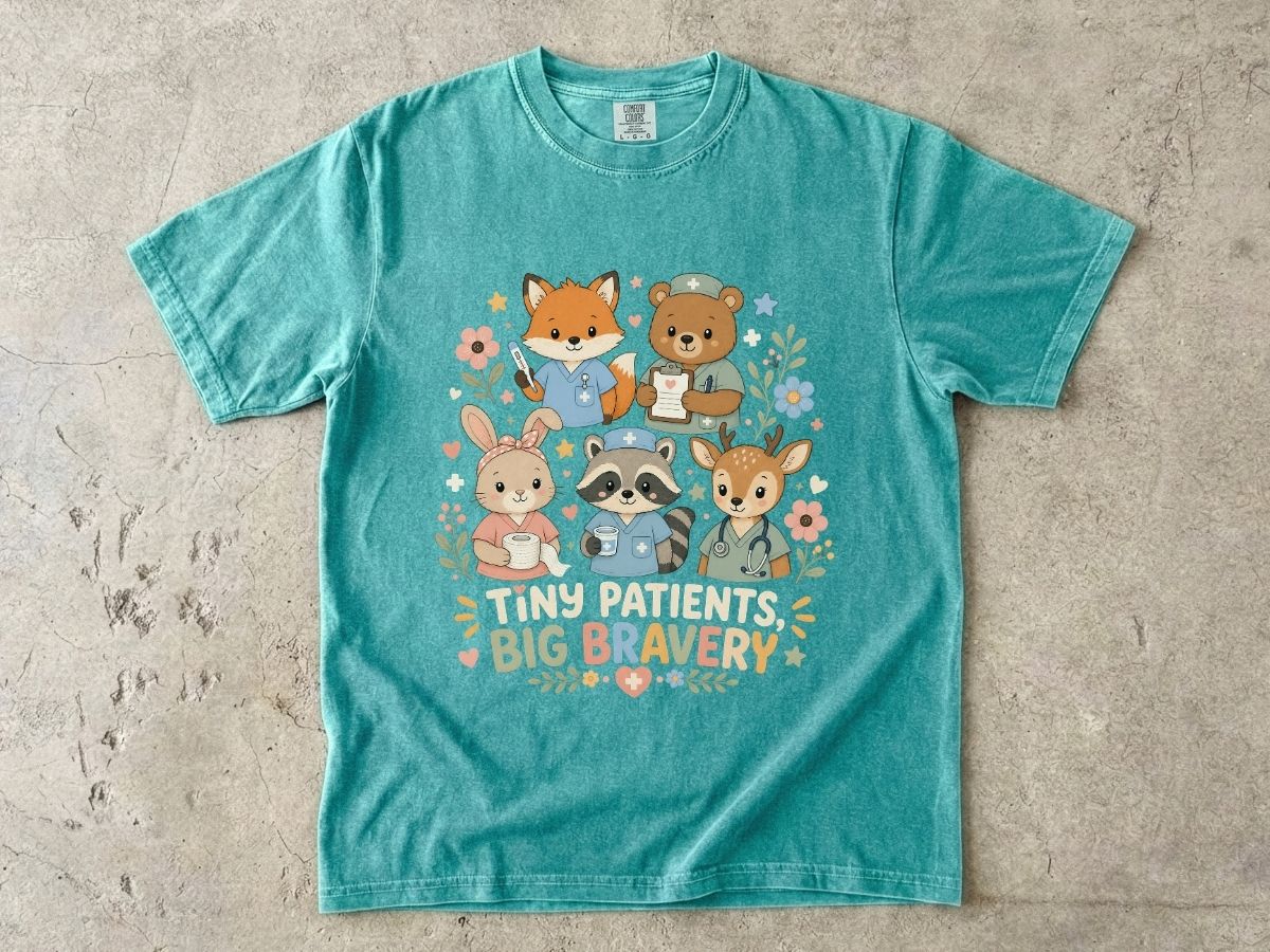 Kids 'Tiny Patients, Big Bravery' Animal Nurse T-Shirt