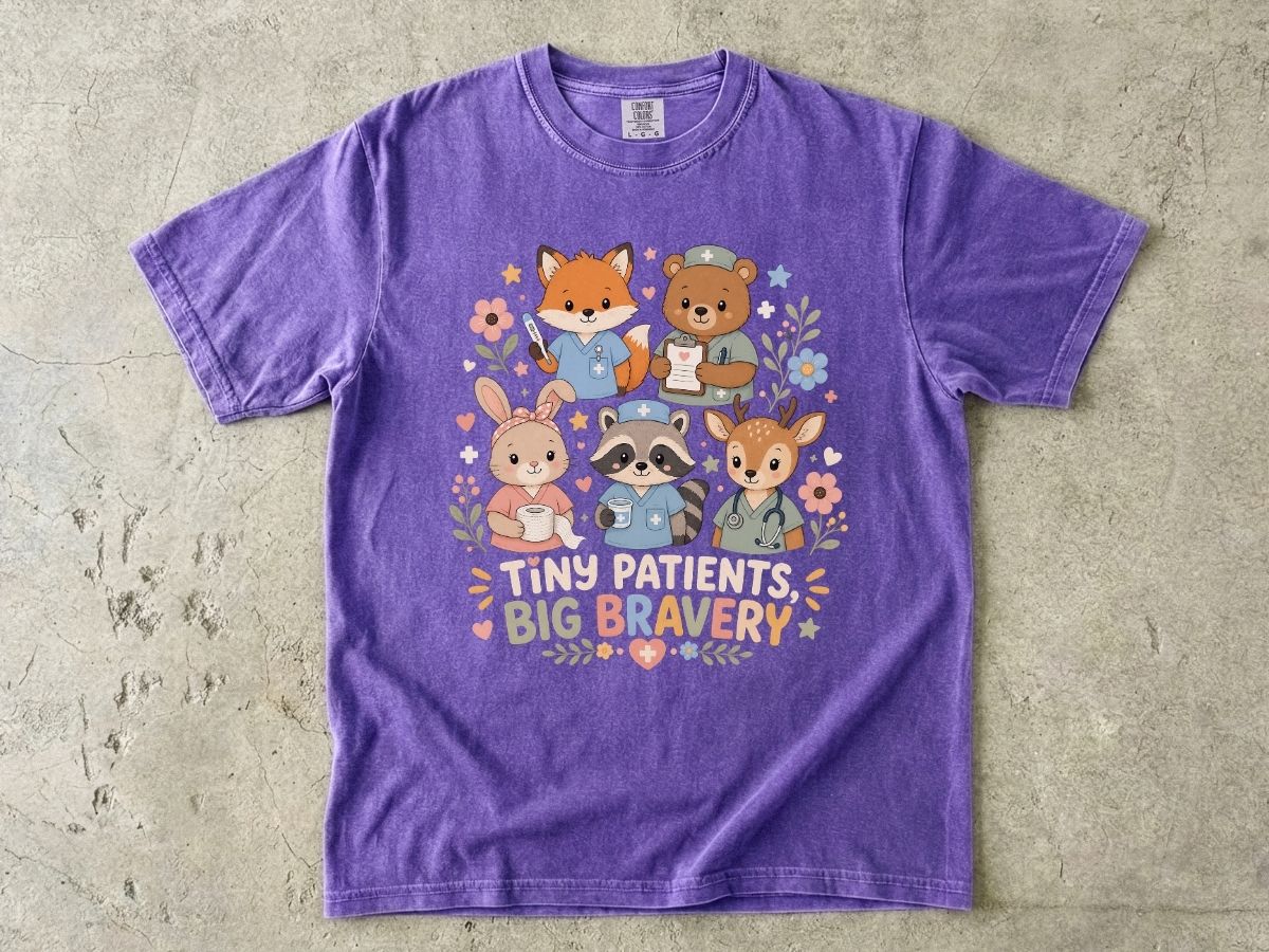 Kids 'Tiny Patients, Big Bravery' Animal Nurse T-Shirt