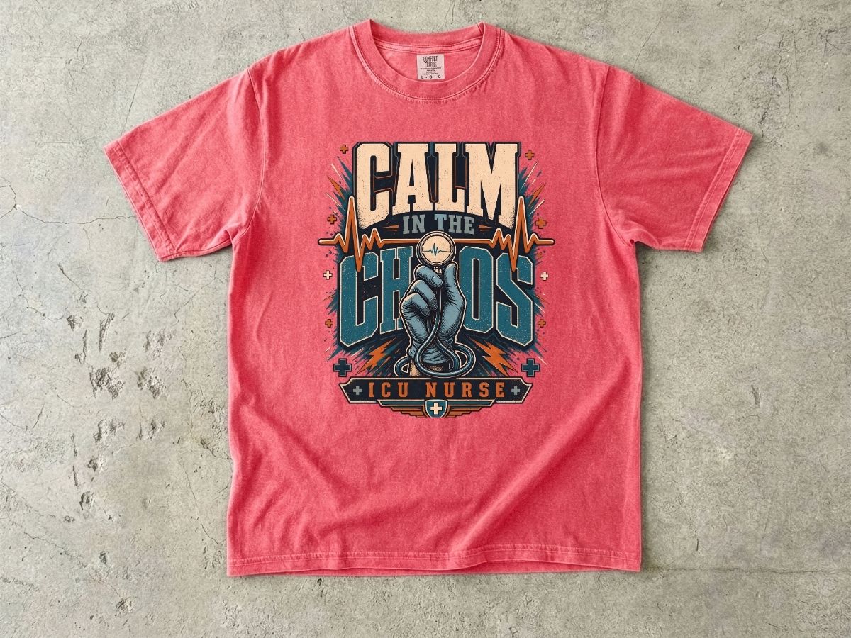 Calm in the Chaos ICU Nurse T-Shirt