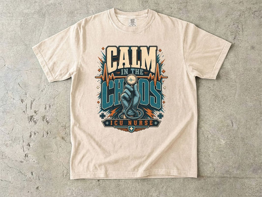 Calm in the Chaos ICU Nurse T-Shirt