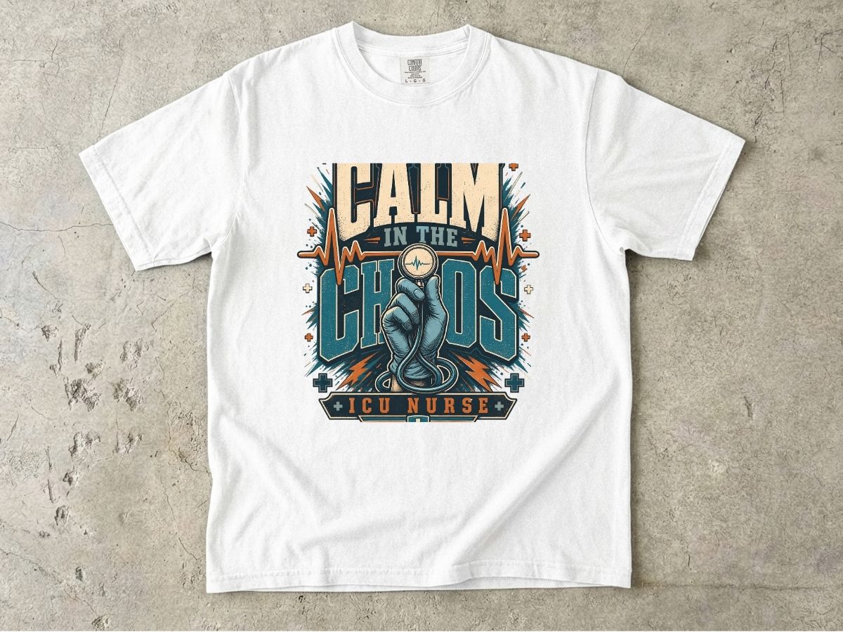 Calm in the Chaos ICU Nurse T-Shirt