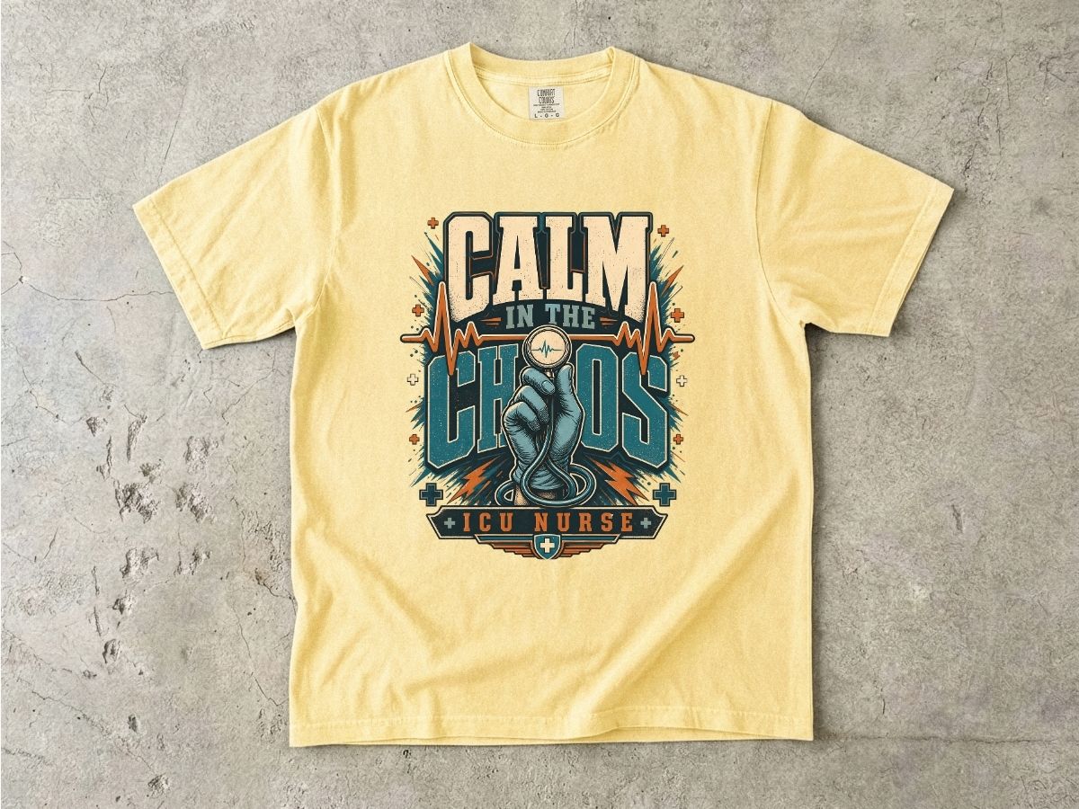 Calm in the Chaos ICU Nurse T-Shirt