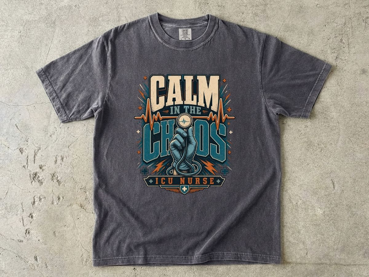Calm in the Chaos ICU Nurse T-Shirt