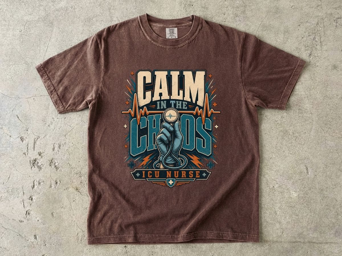 Calm in the Chaos ICU Nurse T-Shirt