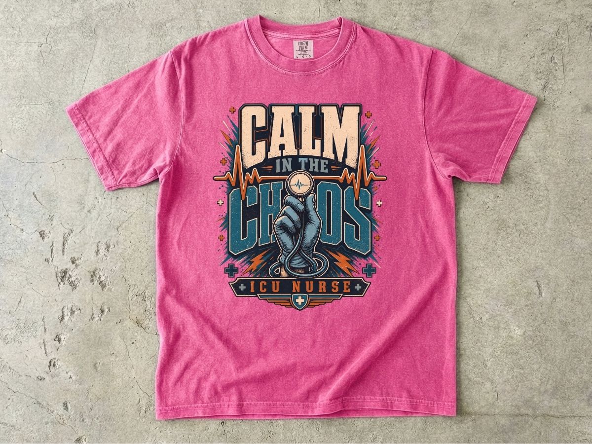 Calm in the Chaos ICU Nurse T-Shirt