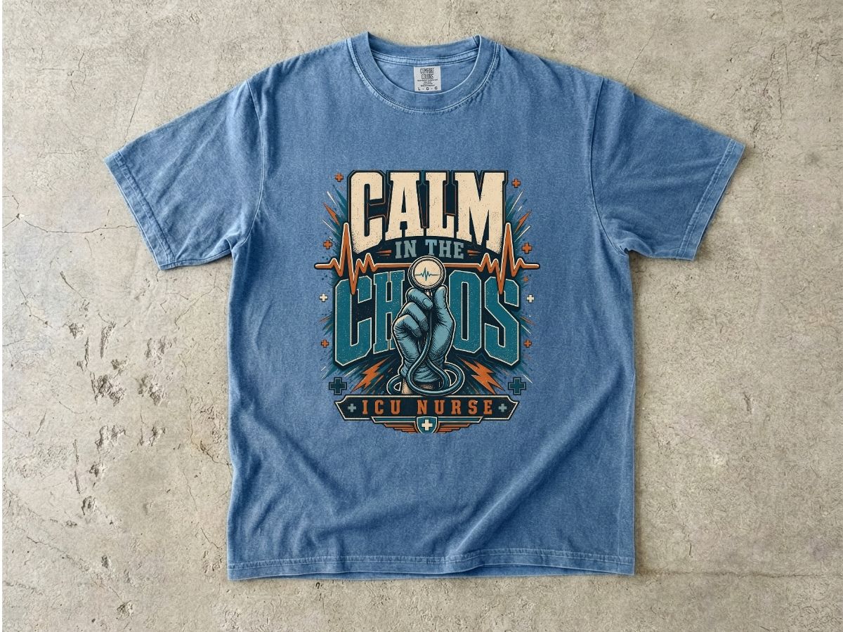 Calm in the Chaos ICU Nurse T-Shirt