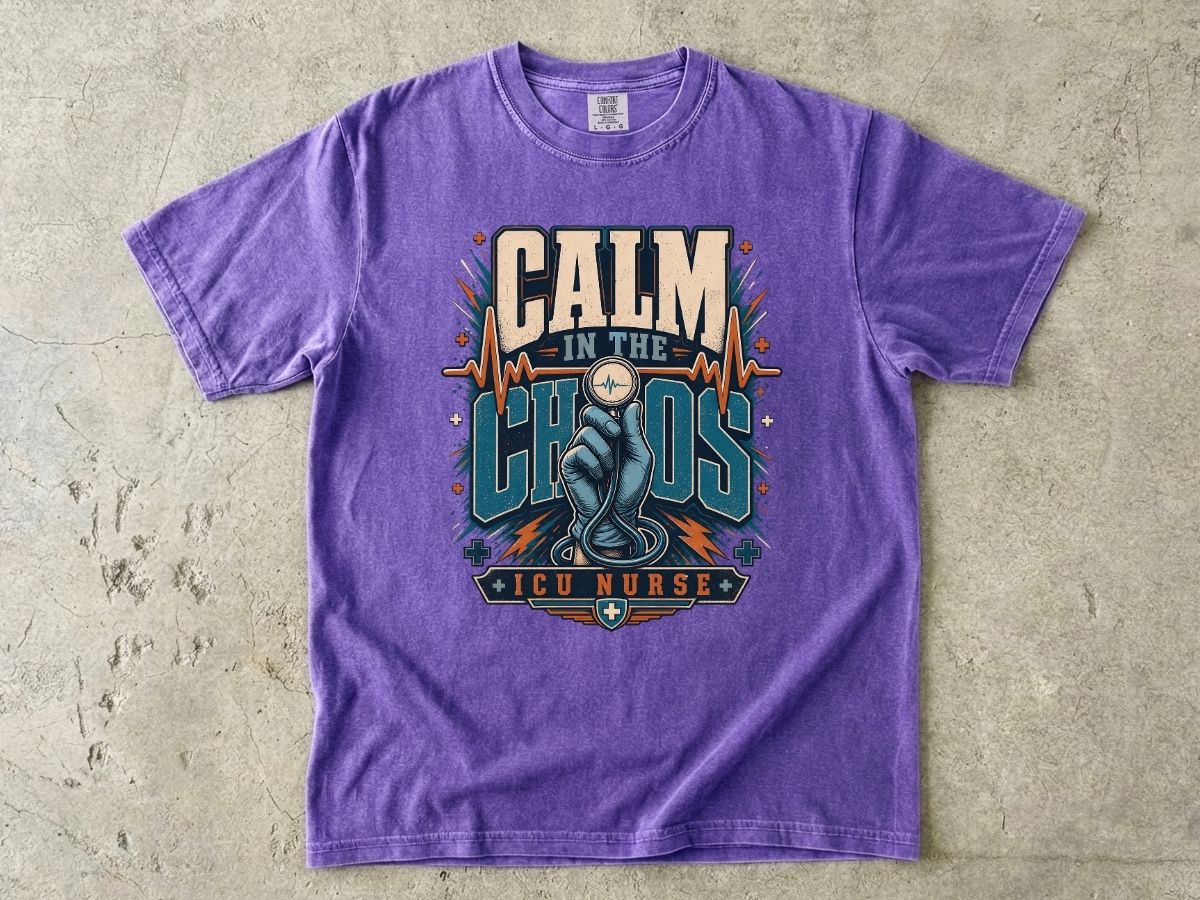 Calm in the Chaos ICU Nurse T-Shirt