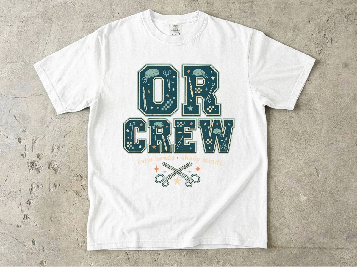 OR Crew T-Shirt — Surgical Team & OR Tech Scrubs Crew Tee