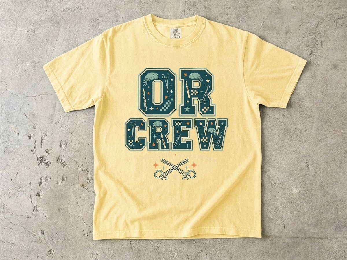 OR Crew T-Shirt — Surgical Team & OR Tech Scrubs Crew Tee