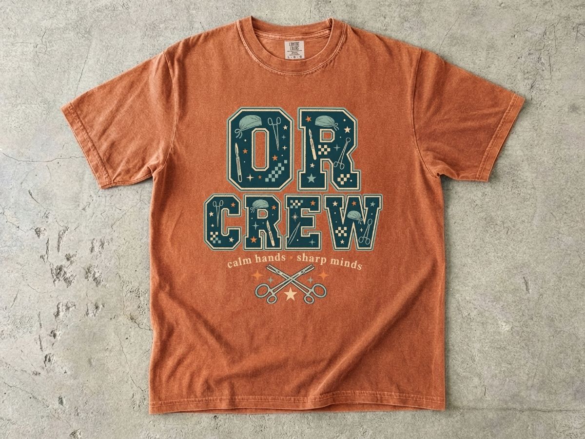 OR Crew T-Shirt — Surgical Team & OR Tech Scrubs Crew Tee