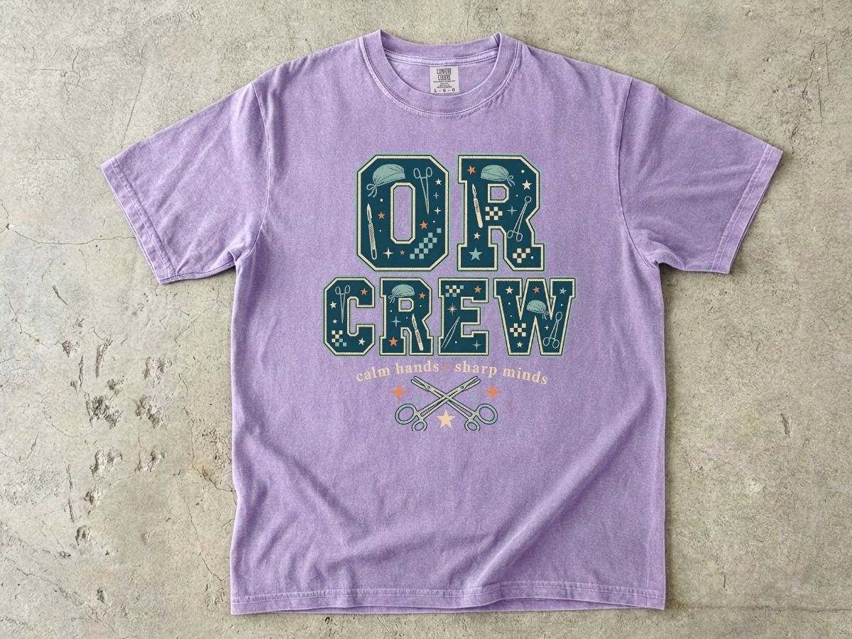 OR Crew T-Shirt — Surgical Team & OR Tech Scrubs Crew Tee