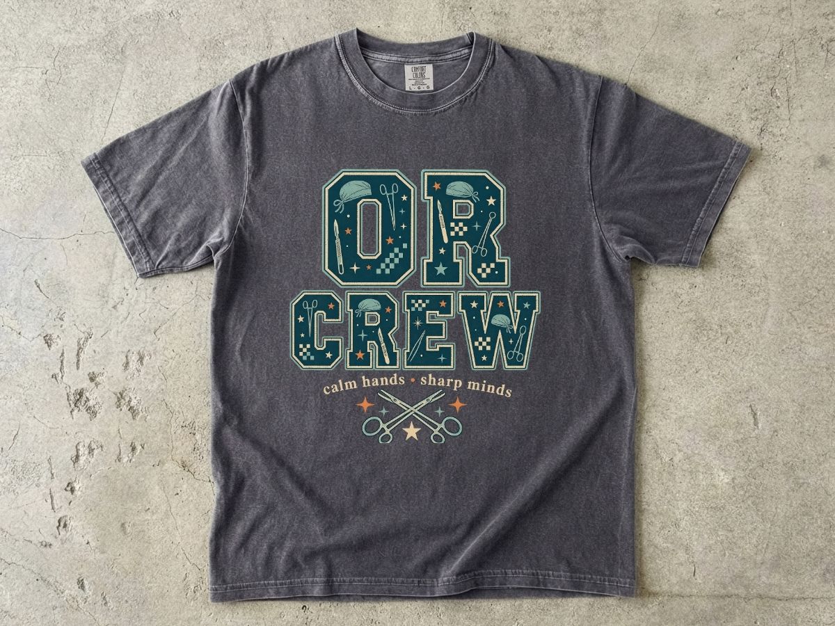 OR Crew T-Shirt — Surgical Team & OR Tech Scrubs Crew Tee