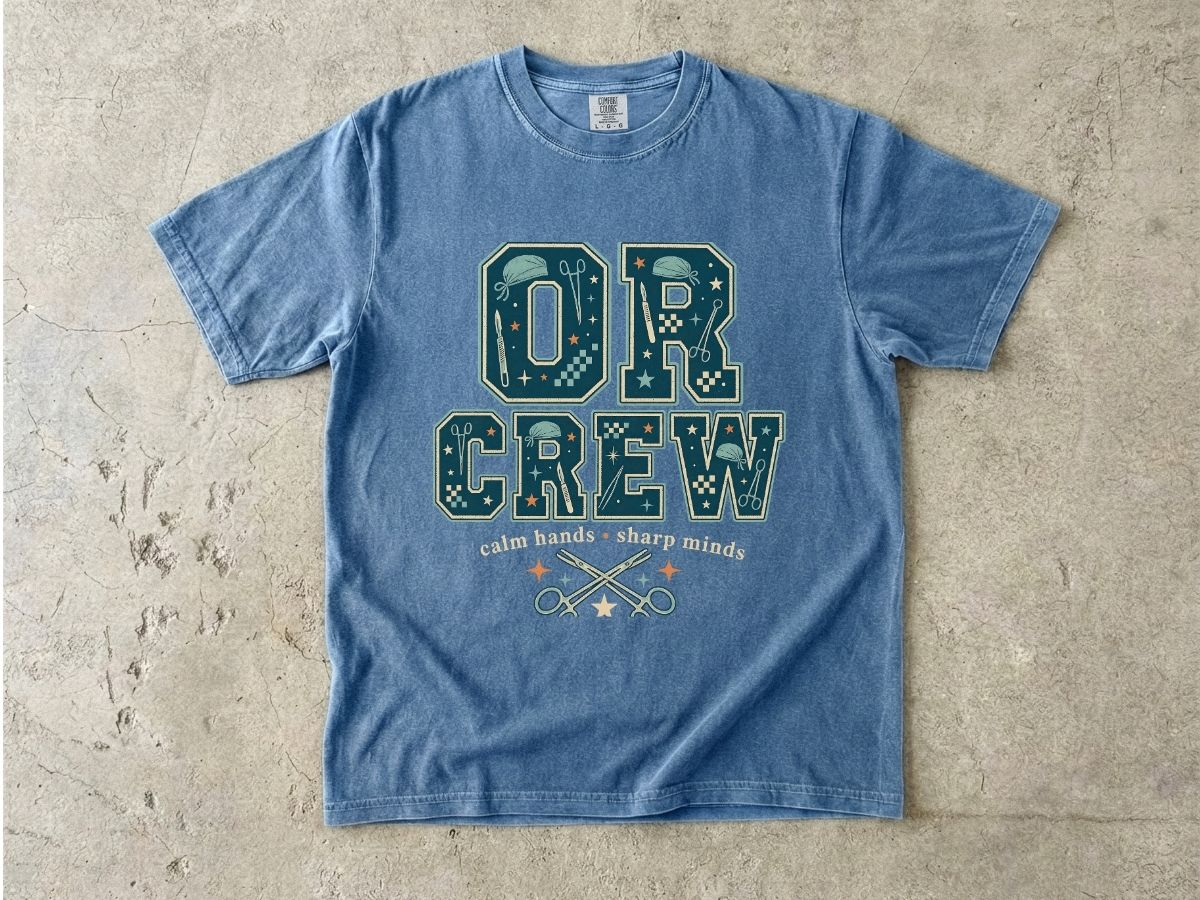 OR Crew T-Shirt — Surgical Team & OR Tech Scrubs Crew Tee