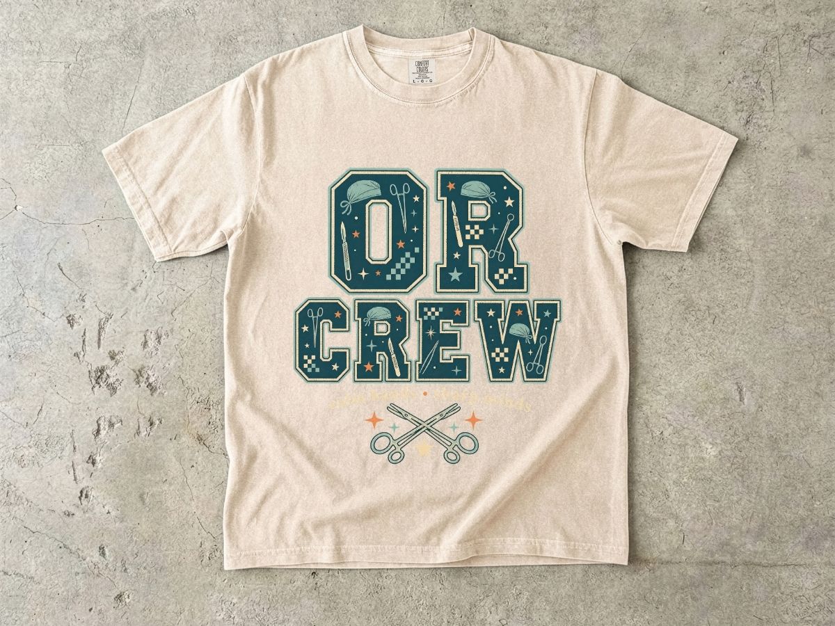 OR Crew T-Shirt — Surgical Team & OR Tech Scrubs Crew Tee