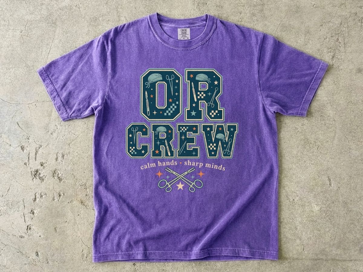 OR Crew T-Shirt — Surgical Team & OR Tech Scrubs Crew Tee