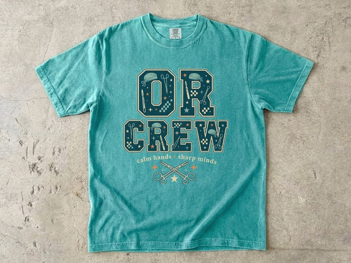 OR Crew T-Shirt — Surgical Team & OR Tech Scrubs Crew Tee