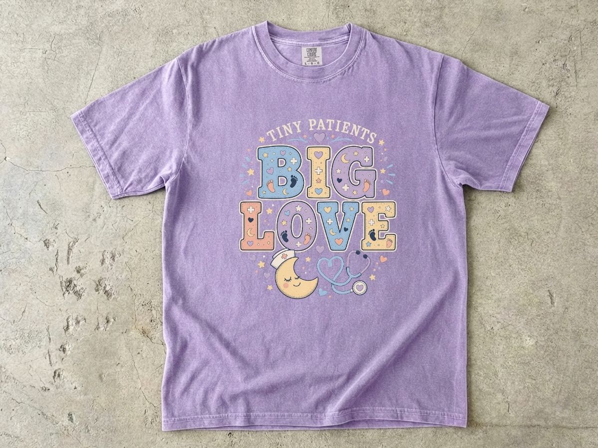 Tiny Patients Big Love Shirt | NICU Nurse Gift Tee