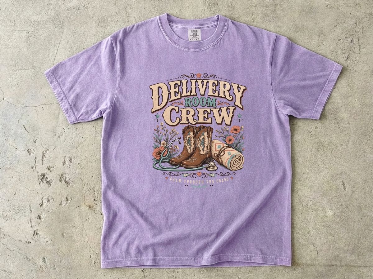 Delivery Room Crew Shirt | Western L&D Nurse Gift Tee