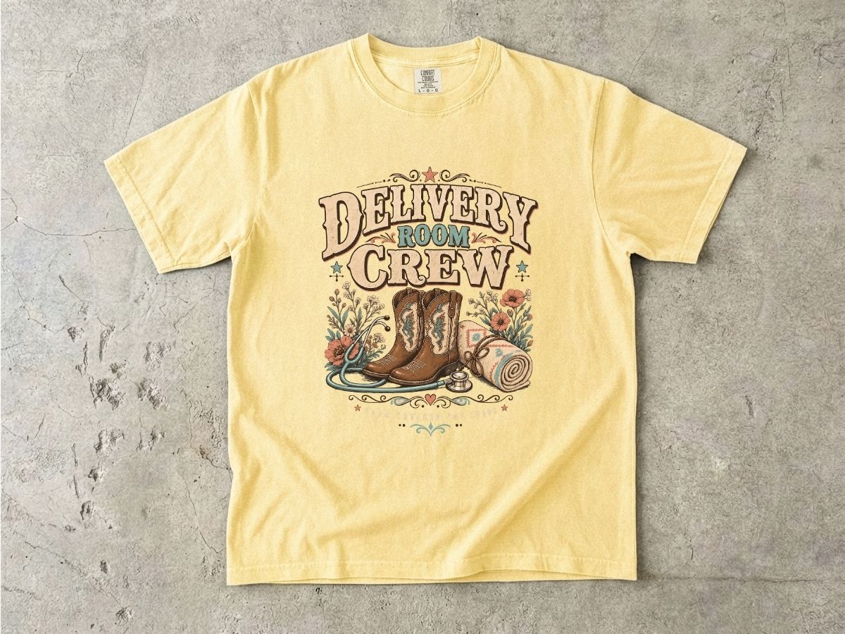 Delivery Room Crew Shirt | Western L&D Nurse Gift Tee