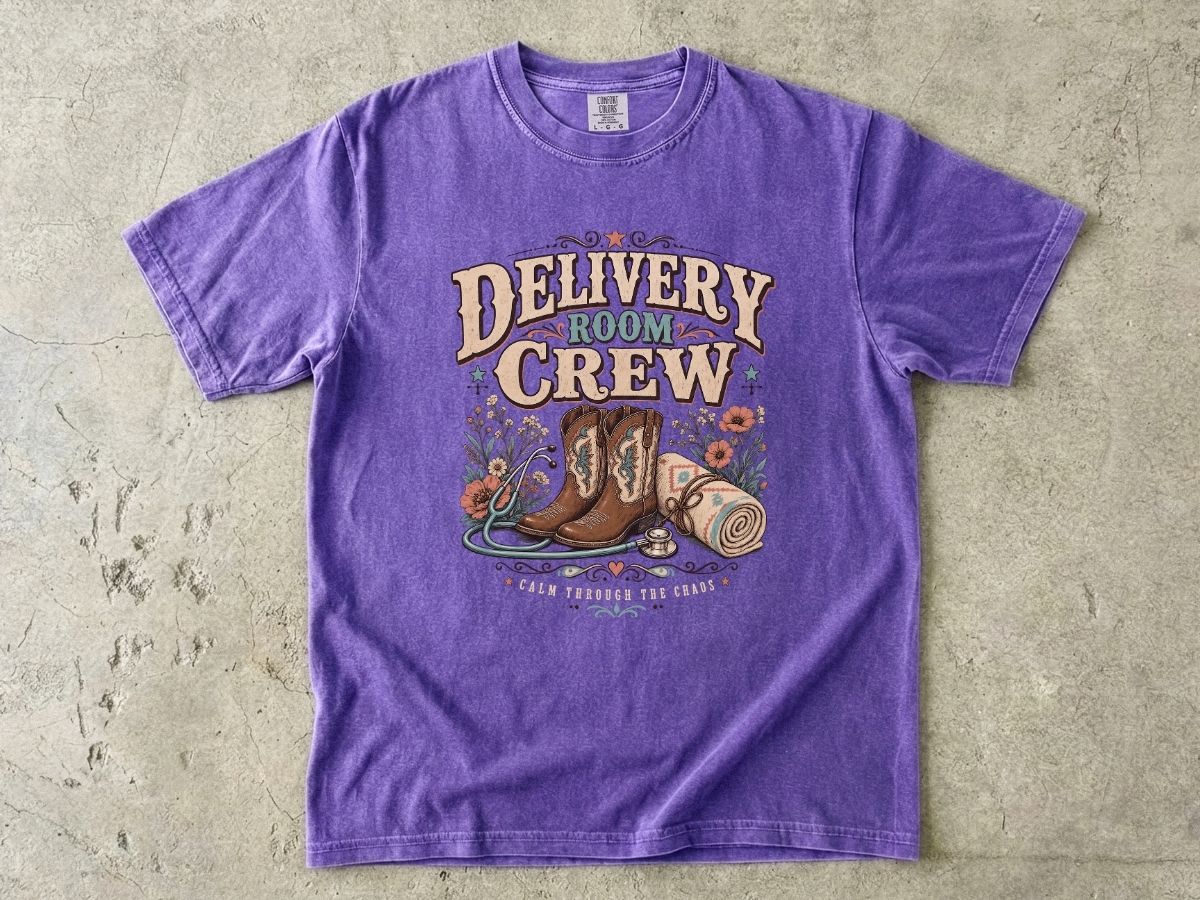Delivery Room Crew Shirt | Western L&D Nurse Gift Tee
