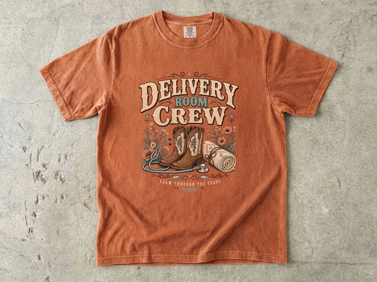 Delivery Room Crew Shirt | Western L&D Nurse Gift Tee