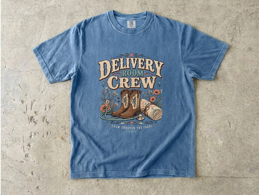 Delivery Room Crew Shirt | Western L&D Nurse Gift Tee