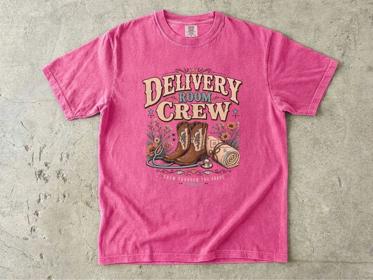 Delivery Room Crew Shirt | Western L&D Nurse Gift Tee