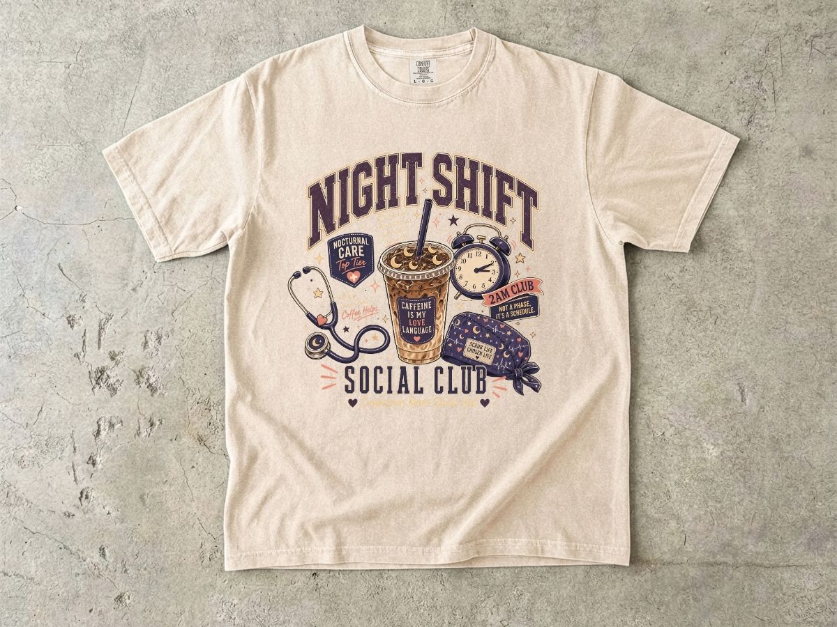 Night Shift Social Club Shirt | Nurse Night Shift Gift