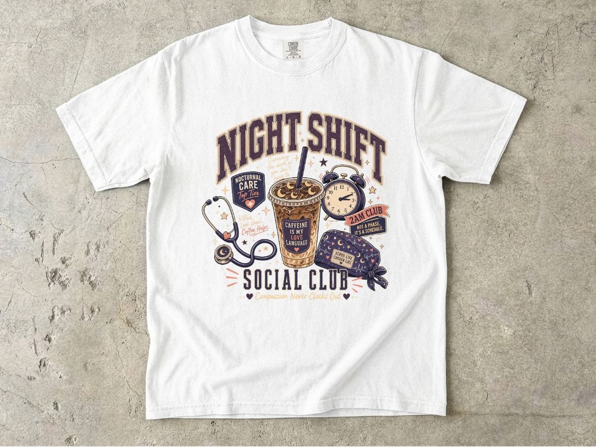 Night Shift Social Club Shirt | Nurse Night Shift Gift