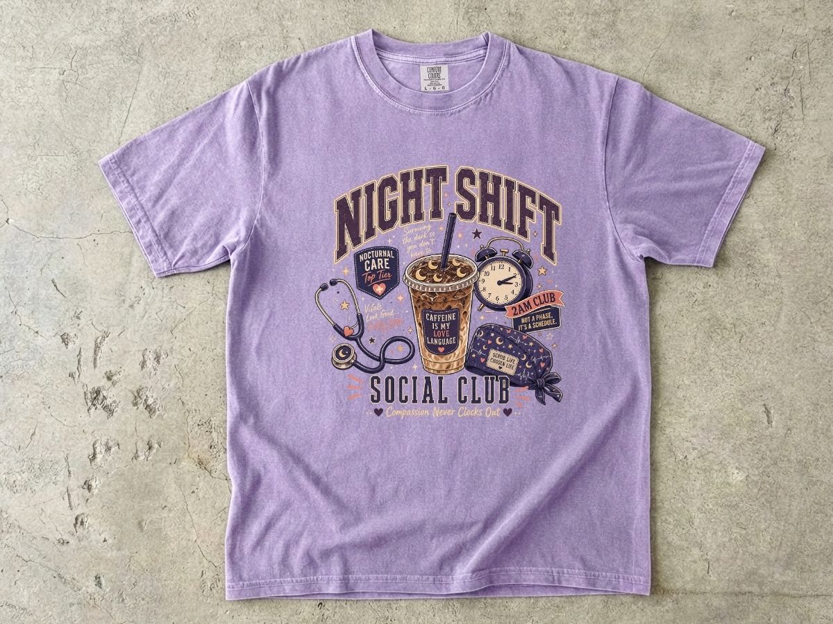 Night Shift Social Club Shirt | Nurse Night Shift Gift
