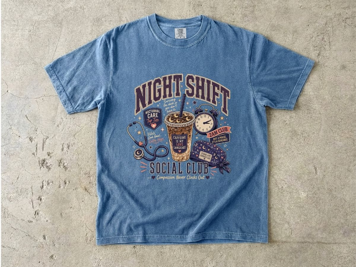 Night Shift Social Club Shirt | Nurse Night Shift Gift
