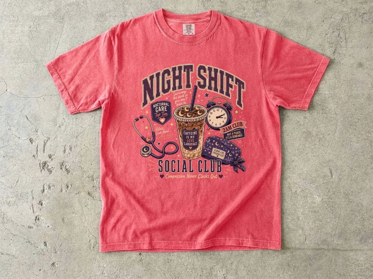 Night Shift Social Club Shirt | Nurse Night Shift Gift