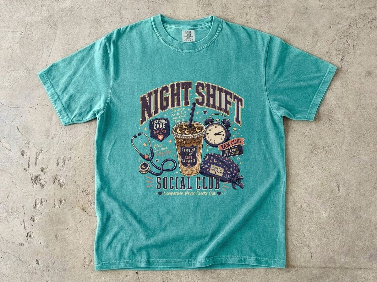 Night Shift Social Club Shirt | Nurse Night Shift Gift