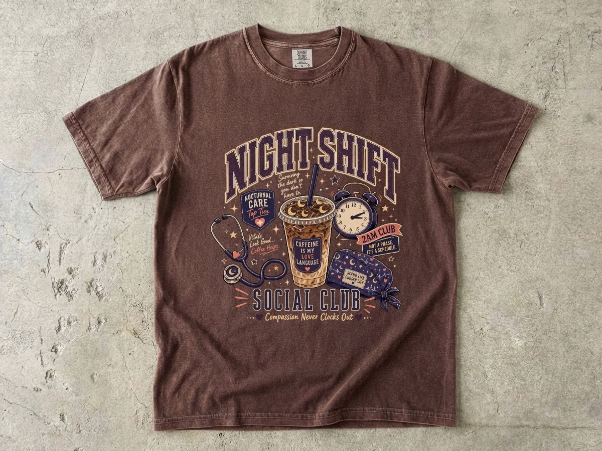 Night Shift Social Club Shirt | Nurse Night Shift Gift