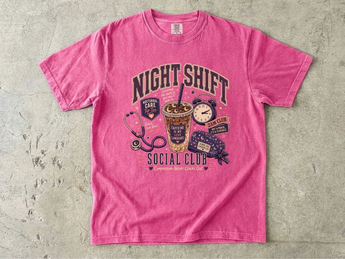 Night Shift Social Club Shirt | Nurse Night Shift Gift